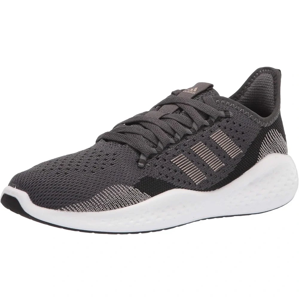 Adidas Women’s Fluidflow 2.0 Black/White/Champagne Size 8.5 - Picture 1 of 7